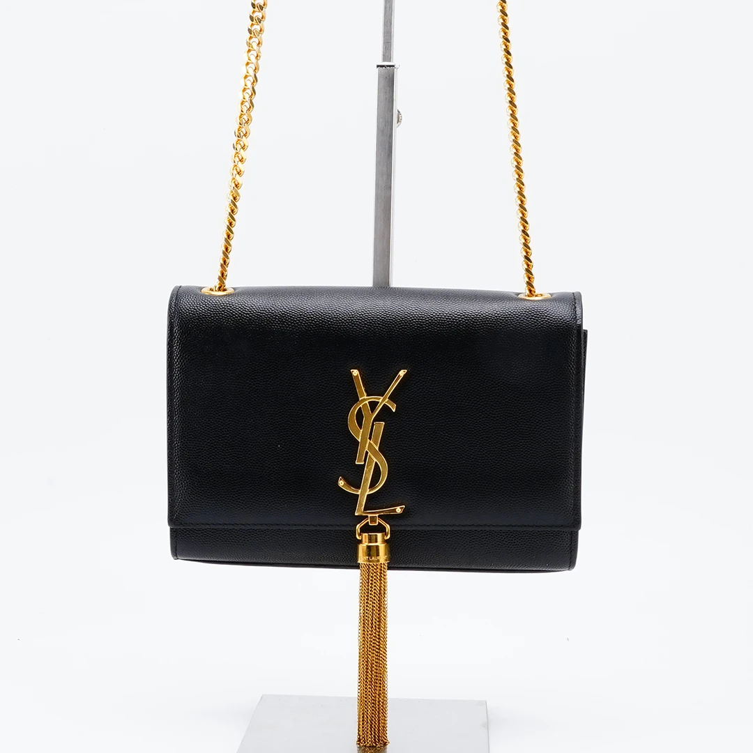 95新 YSL/圣罗兰 圣罗兰流苏包小号鱼子酱/BG22012440