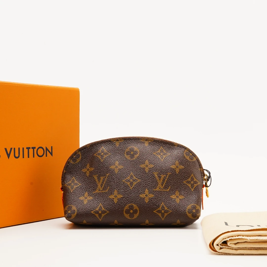95新 LouisVuitton/路易威登 【林泽】LV中古贝壳化妆包/植鞣革换新