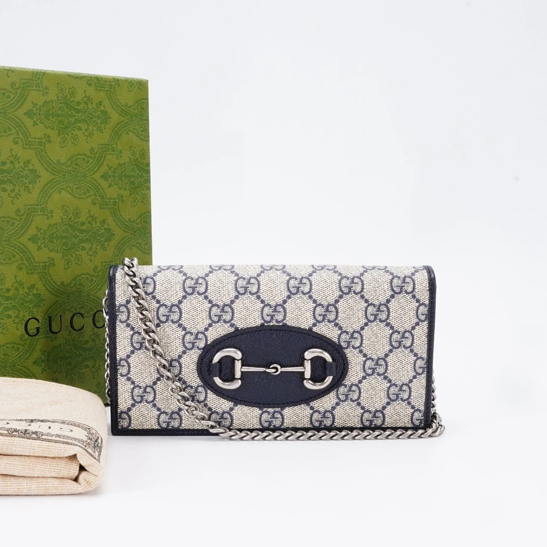 全新未使用 GUCCI/古驰 GUCCI/古驰1955woc包老花蓝/BG23004943
