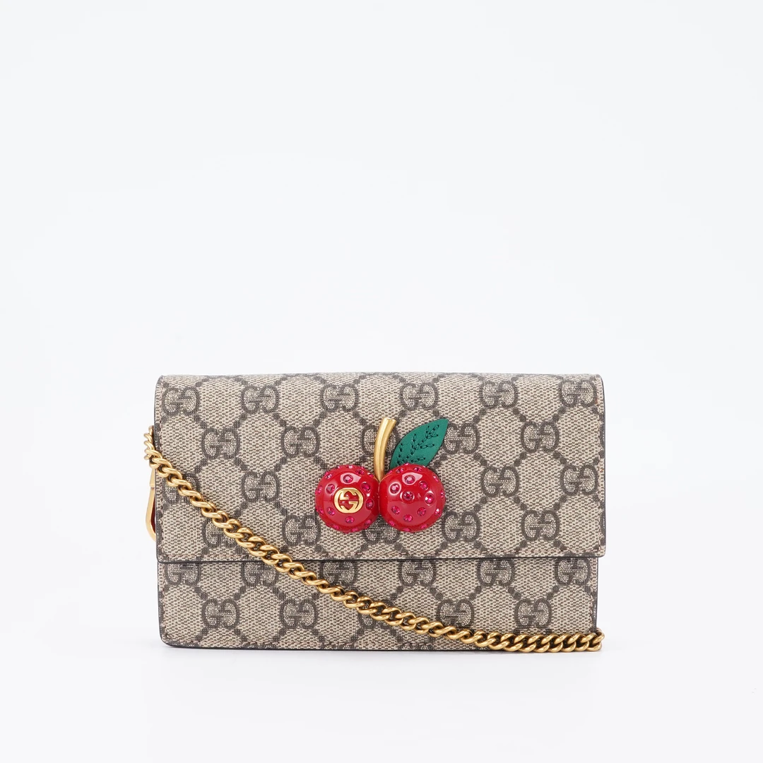 99新 GUCCI/古驰 Gucci 樱桃包/BG22000097/98新