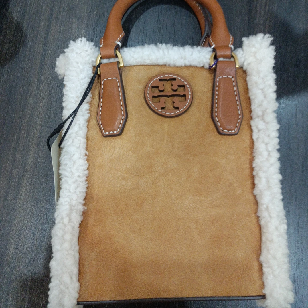 全新未使用 Tory Burch/汤丽柏琦 【桔夕林泽】琴谱托特毛呢款/B12