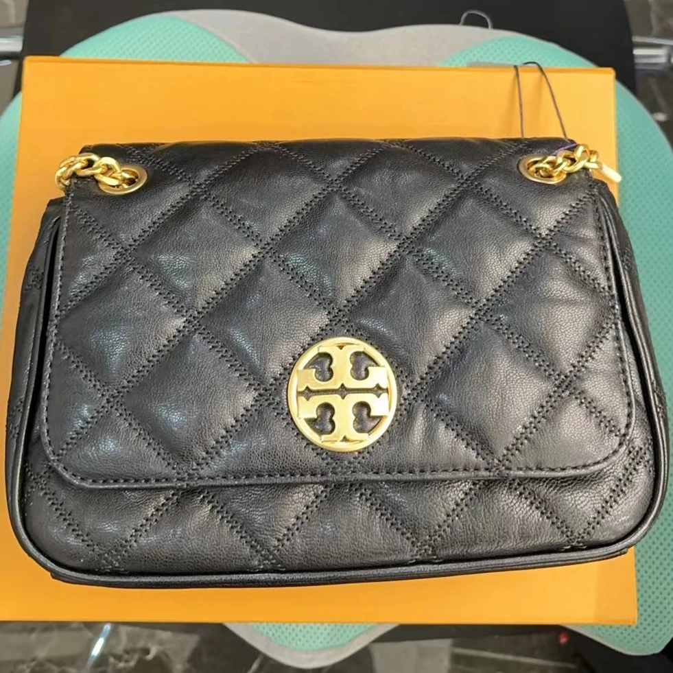 99新 TORY BURCH/汤丽柏琦 Willa中号 链条包/TS017818
