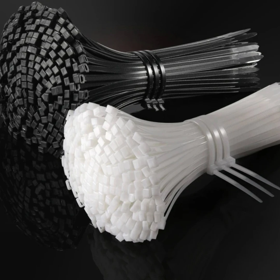 【500根】尼龙扎带自锁式拉紧器批发尼龙扎线捆绑扎带塑料固定