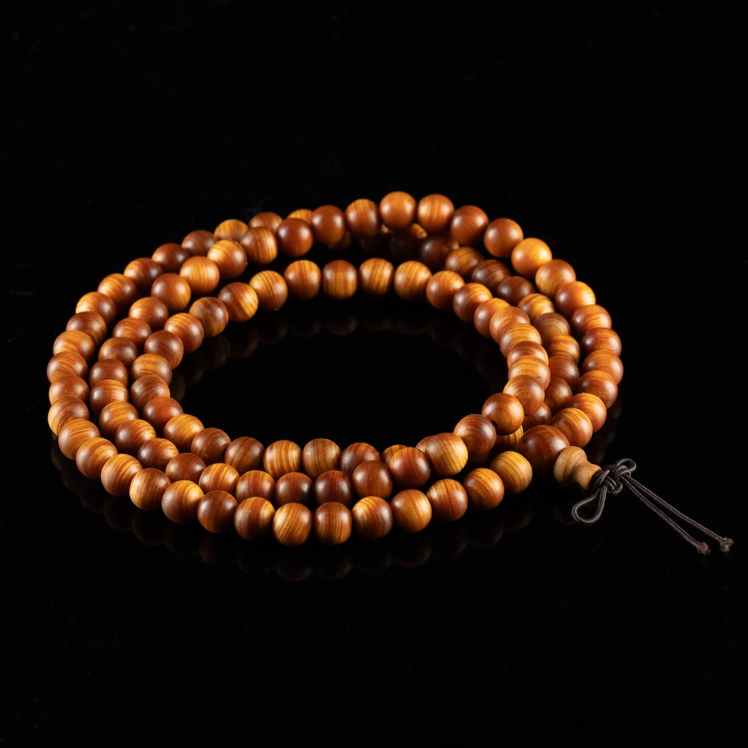 【柏青】崖柏0.6高油透光玉化料多圈手串