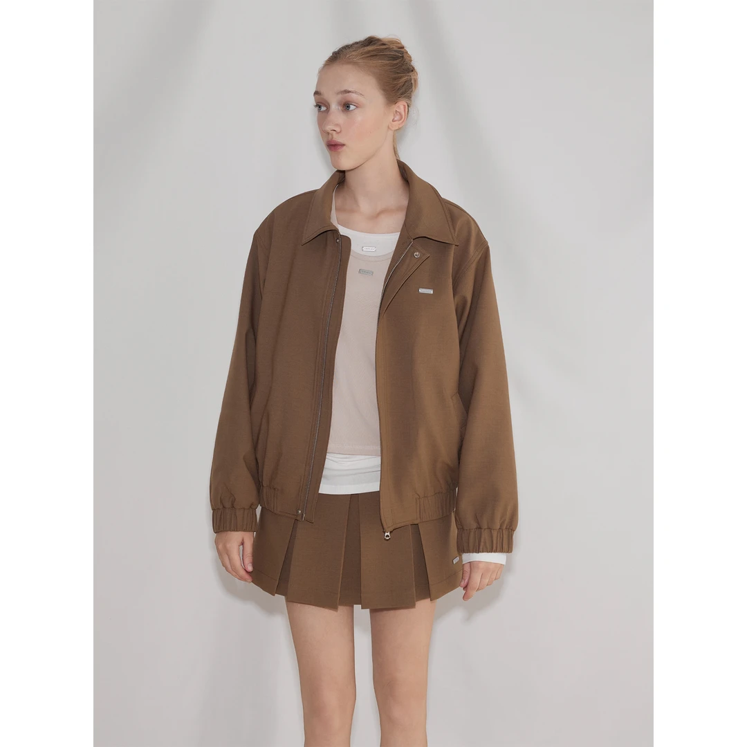 DIBIU DIBIU · 立体西装休闲夹克廓形外套 灰色/咖色