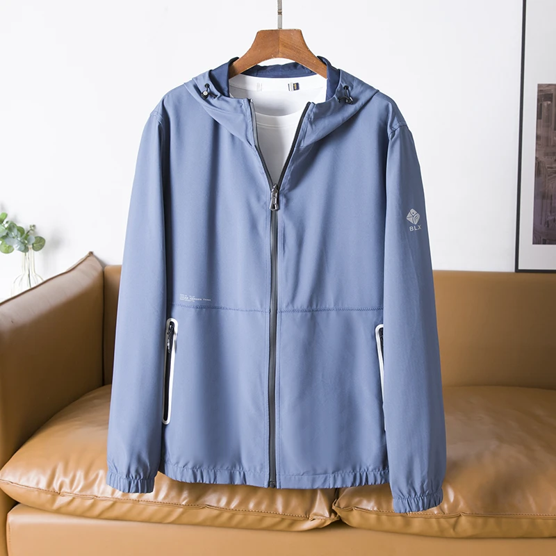 双面穿！连帽夹克男士外套男春秋户外防风长袖休闲品质男潮流1D308