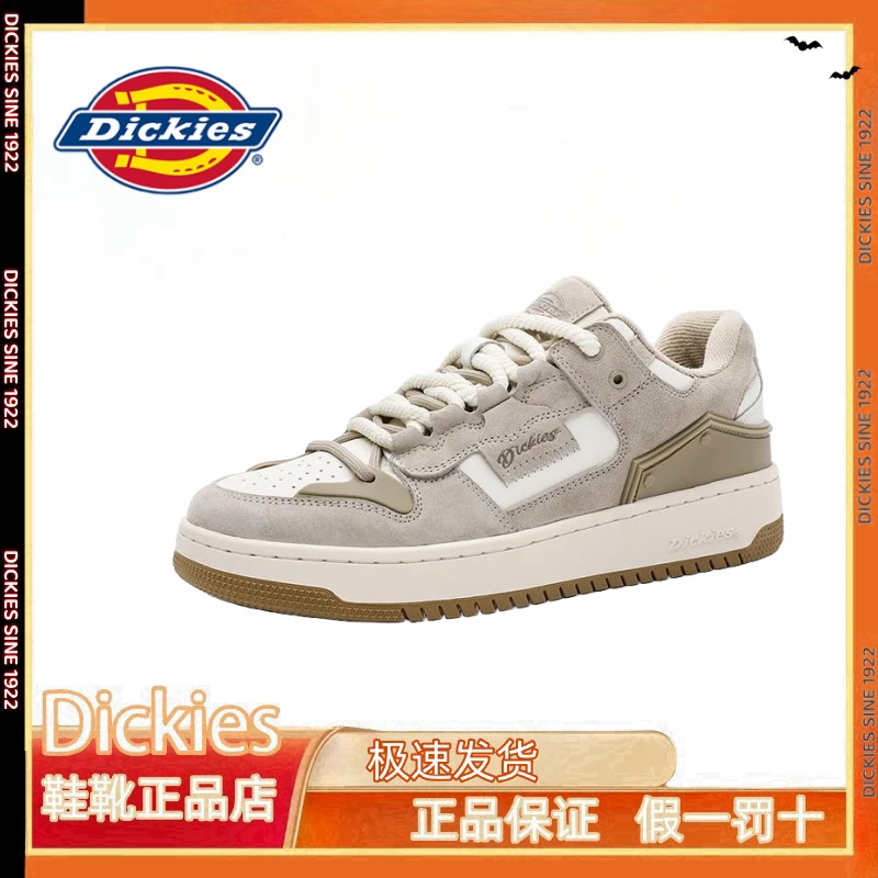 Dickies低帮运动板鞋舒适耐磨男鞋潮流面包鞋2024秋冬新款休闲男