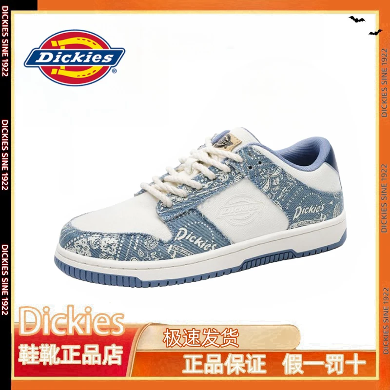 Dickies板鞋2024秋季新款休闲鞋多巴胺学院风男鞋防臭舒适鞋子男