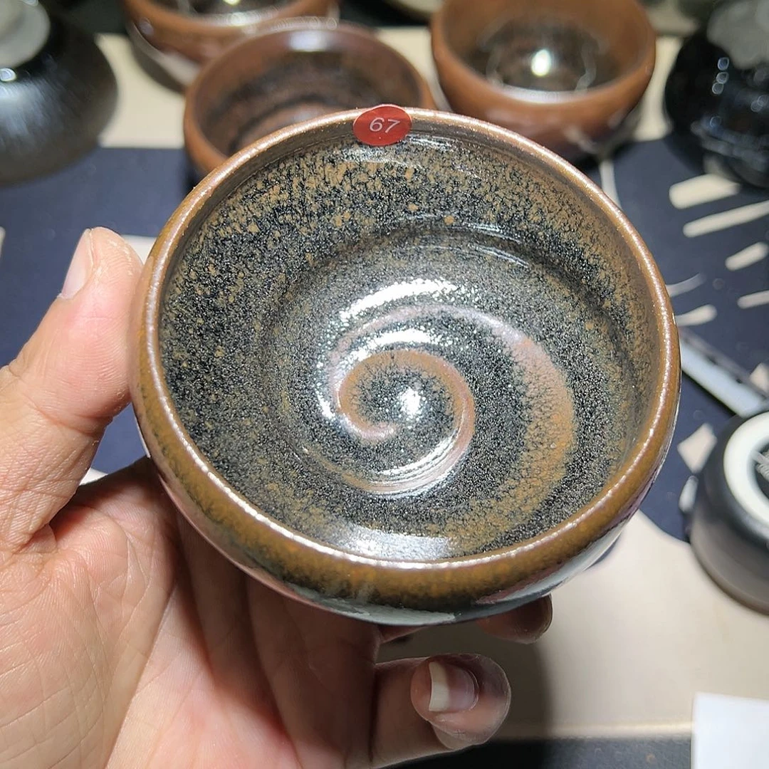 茶盏67 建窑建盏行云柴烧