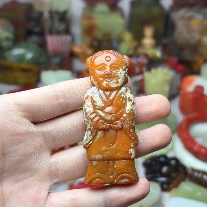 白玉菩提吊坠————-