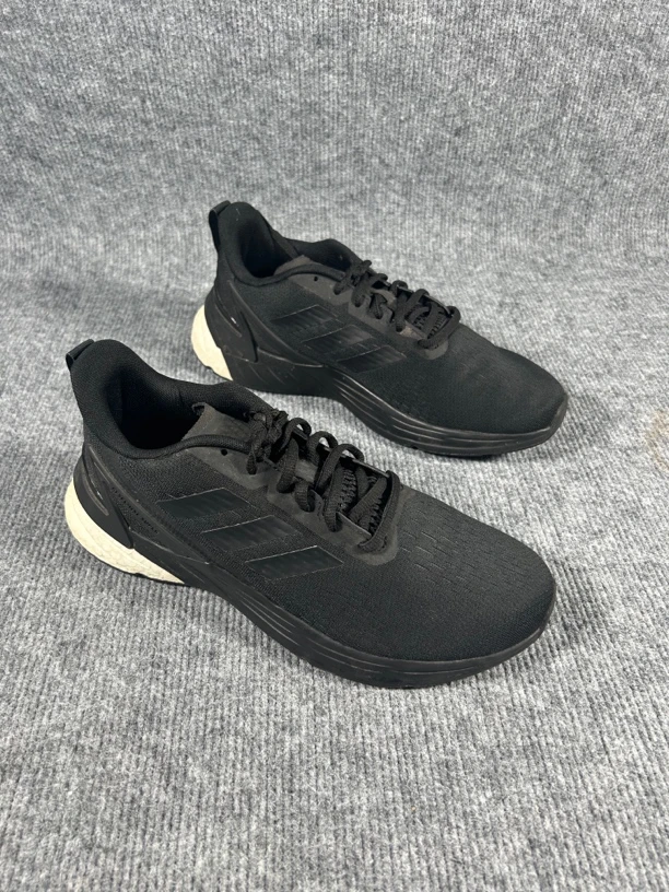 41码255/adidas 低帮 休闲跑步鞋 男款 黑