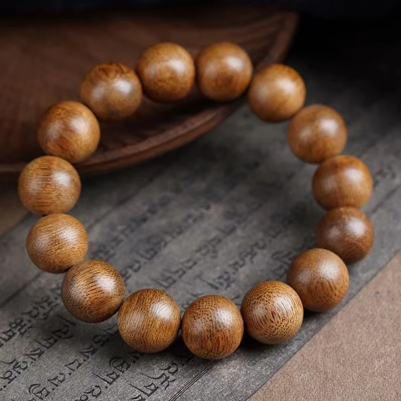 增香沉香木正宗海南莺歌老料沉香手串1.4/16颗圆珠单圈男女款手串