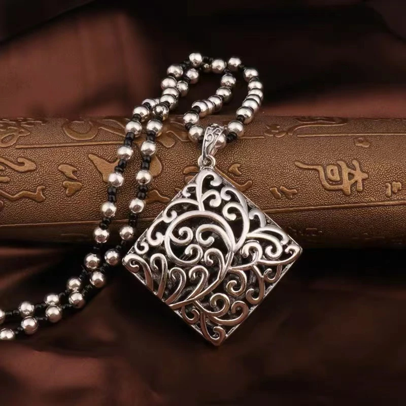 非金属树脂项链 8000长款复古风八方来财个性百搭时尚女毛衣链