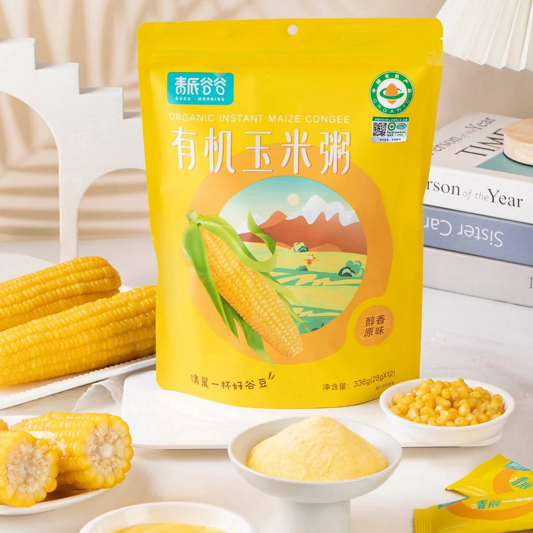 【递丽疆】新疆有机玉米粥336g/袋营养细腻软糯方便便携软糯食用