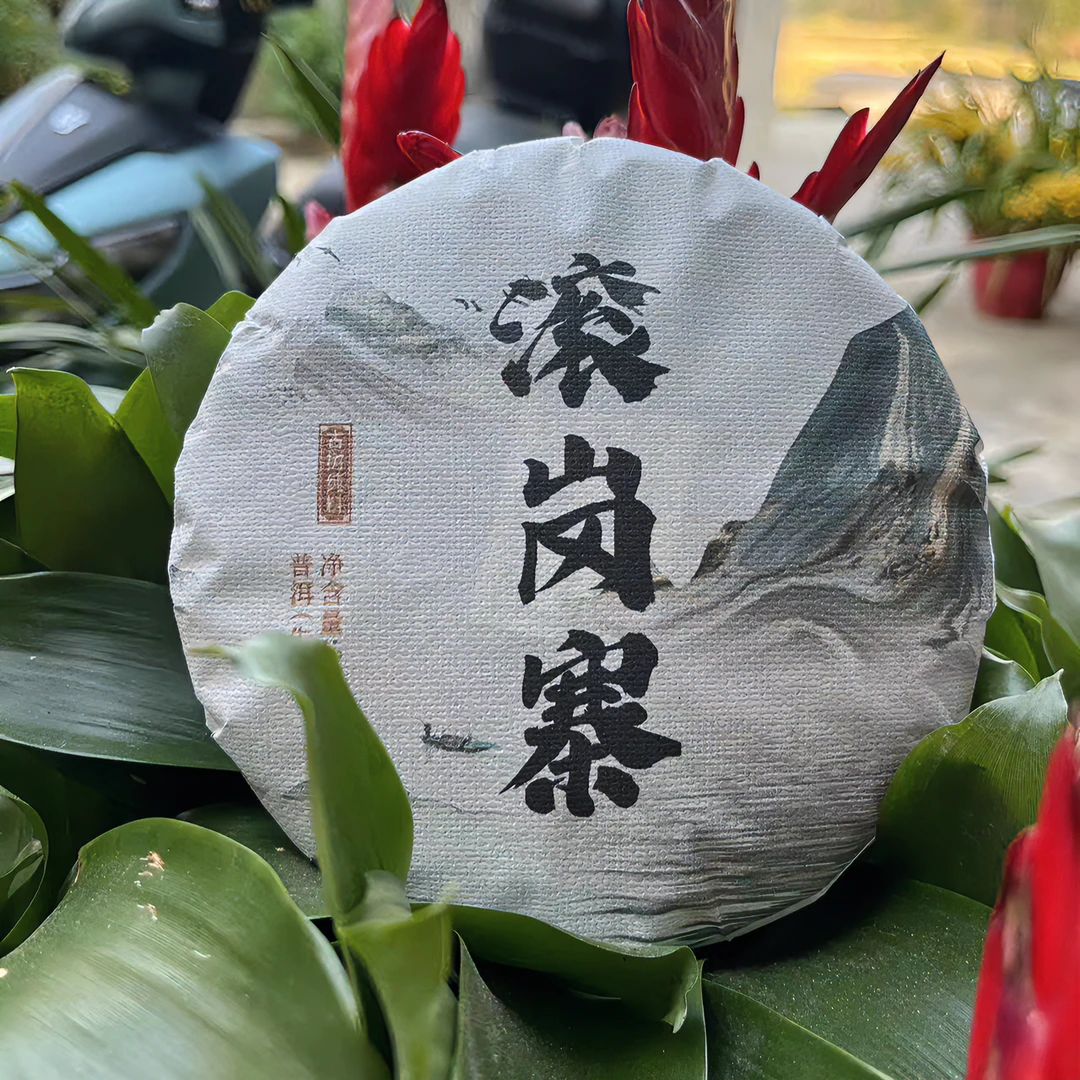 2023年滚岗寨春古树生茶纯料200g茶饼