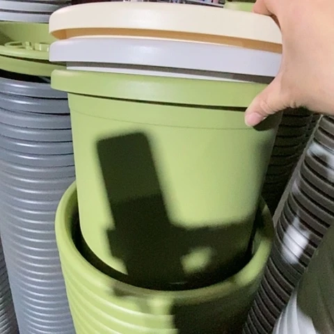 树脂四季5号米黄果绿灰白各1带托