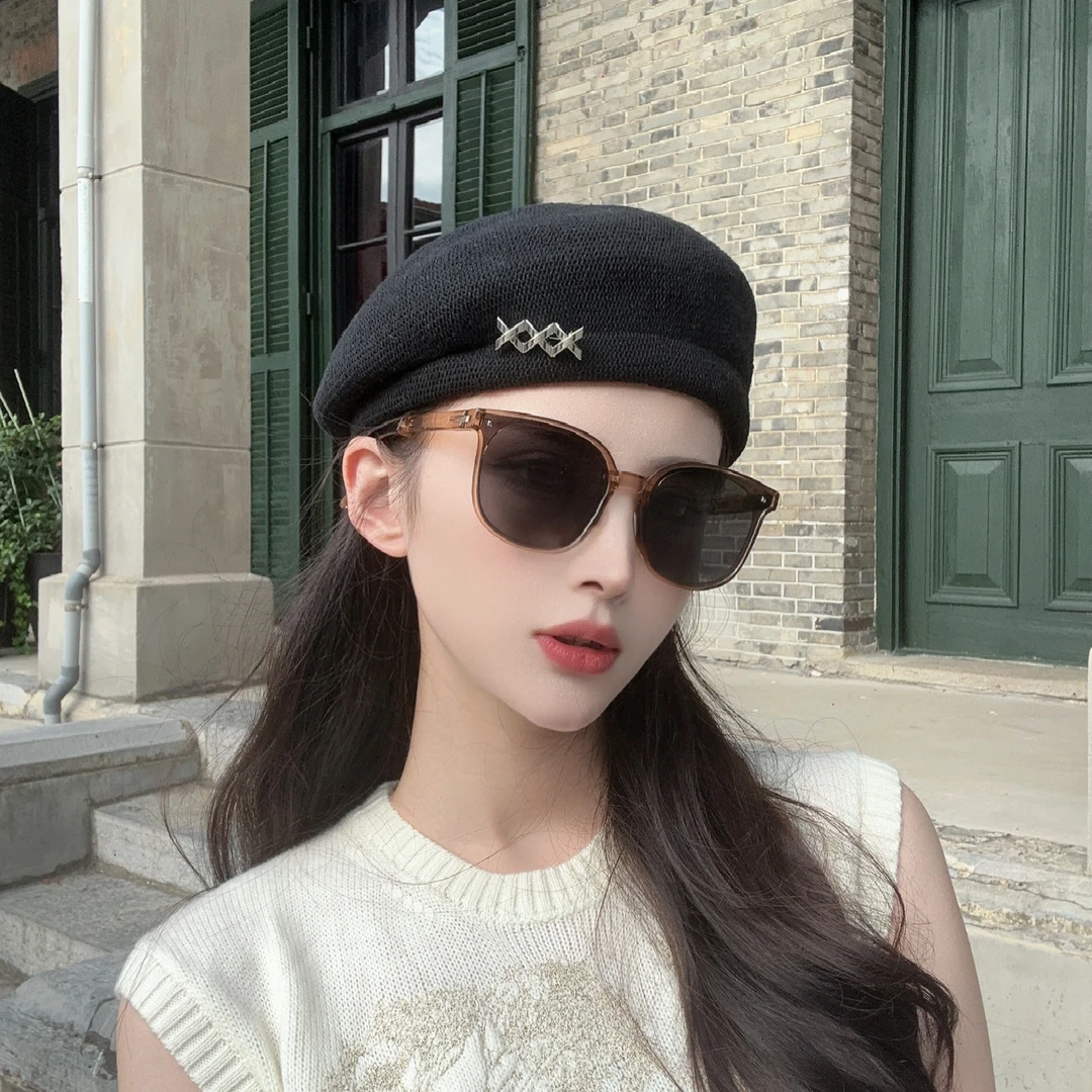 太一 日系薄款透气雷帽 秋季新款复古显脸小休闲百搭画家贝雷帽