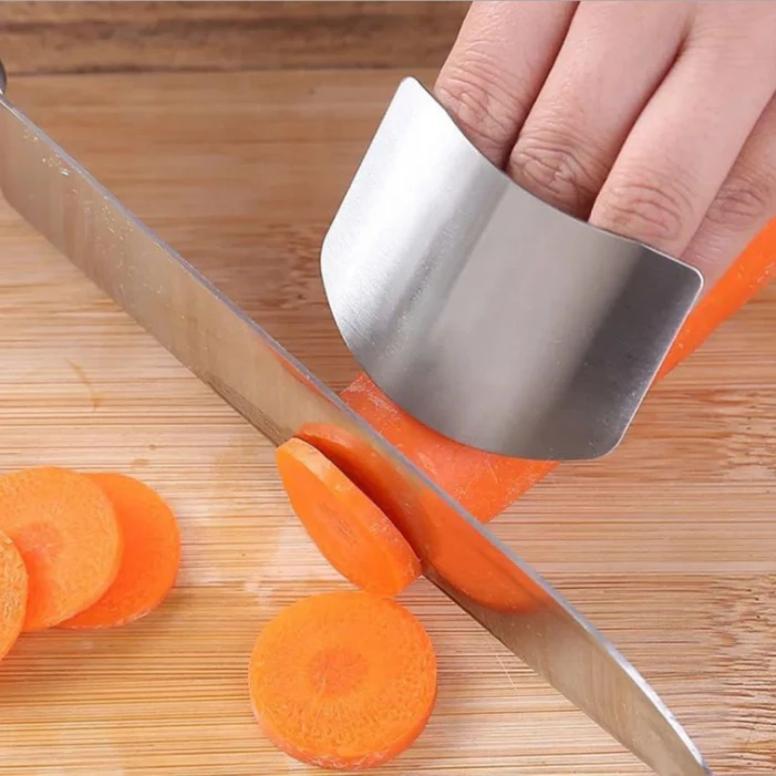 【2个装】多功能不锈钢护指器 切菜护手器