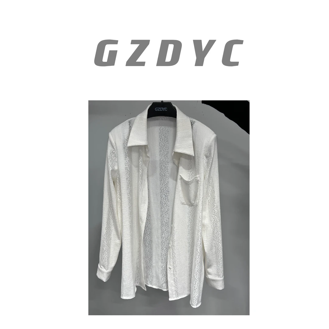 鸽子的衣橱【白玫瑰】气质透气宽松时尚衬衫女士宽松衬衫夏季薄款