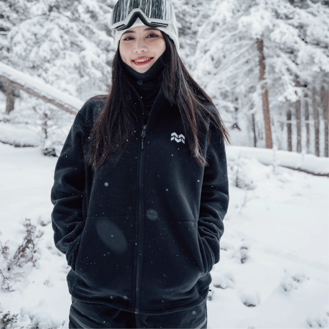 WEYA滑雪抓绒衣内胆300g双面摇粒绒+YKK拉链冲锋衣中间层加厚保暖