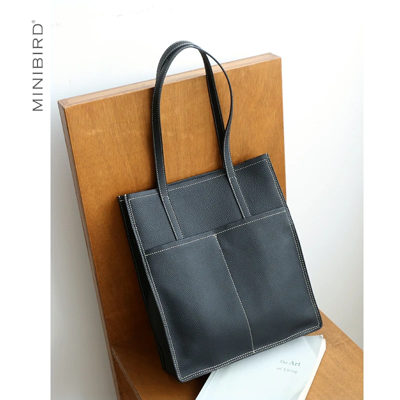 包包女时尚牛皮托特包百搭手提单肩大包真皮大容量简约上班通勤包