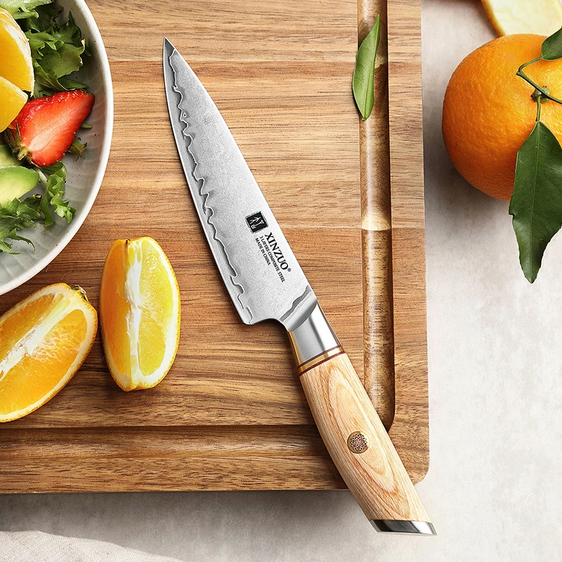 信作水果刀复合钢刀具5英寸万用刀水果刀果皮刀多功能锋利小厨刀