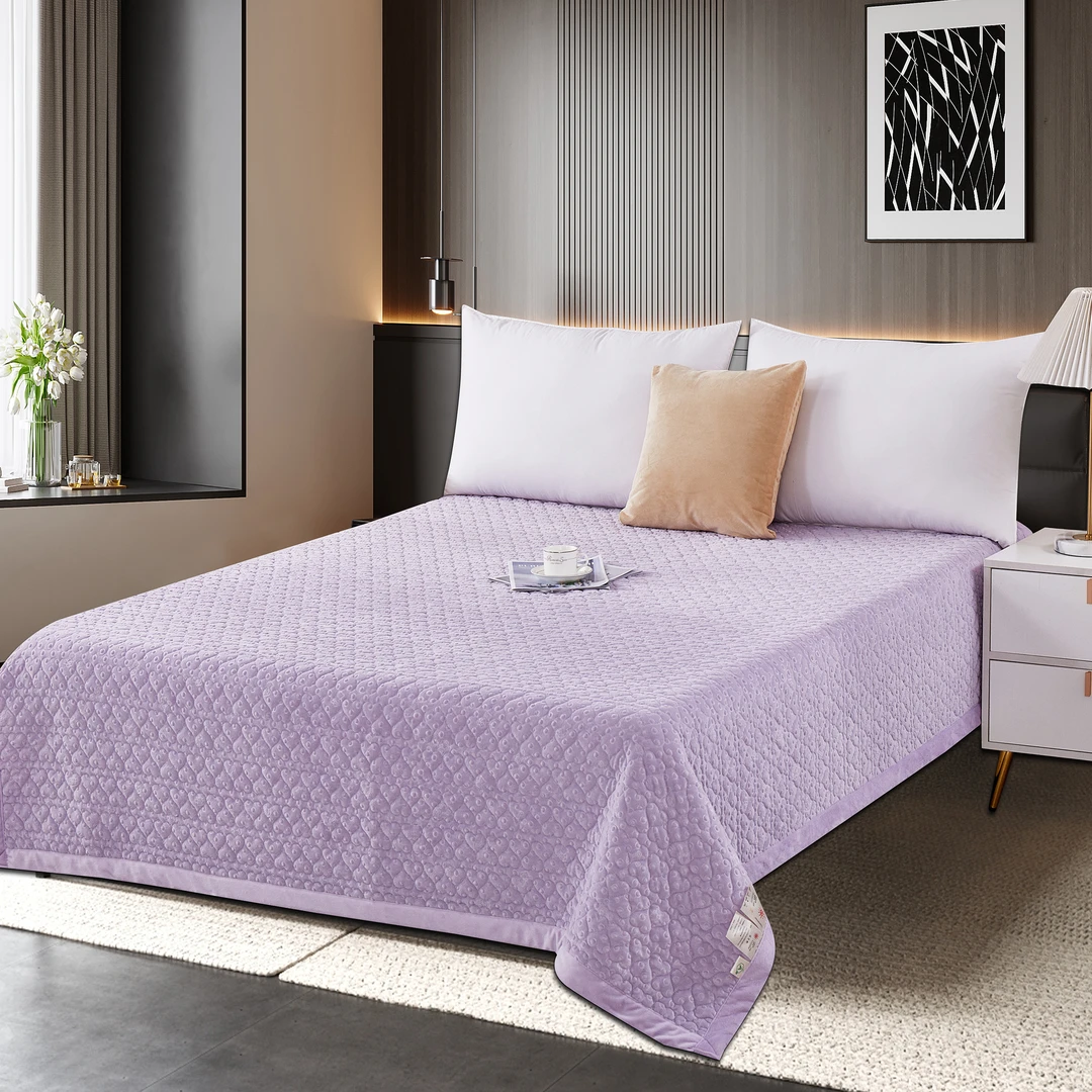 本诗朵春秋冬款豆豆熊单床盖多功能亲肤柔软加厚印花床盖