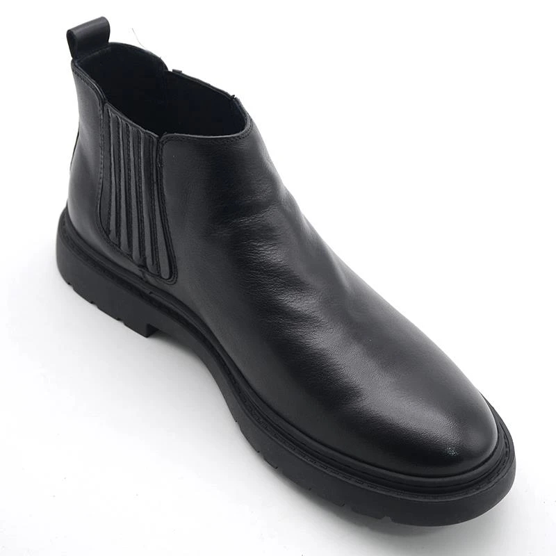 断码清仓高端冬季男士加绒保暖休闲短靴新款切尔西软皮鞋男鞋百搭