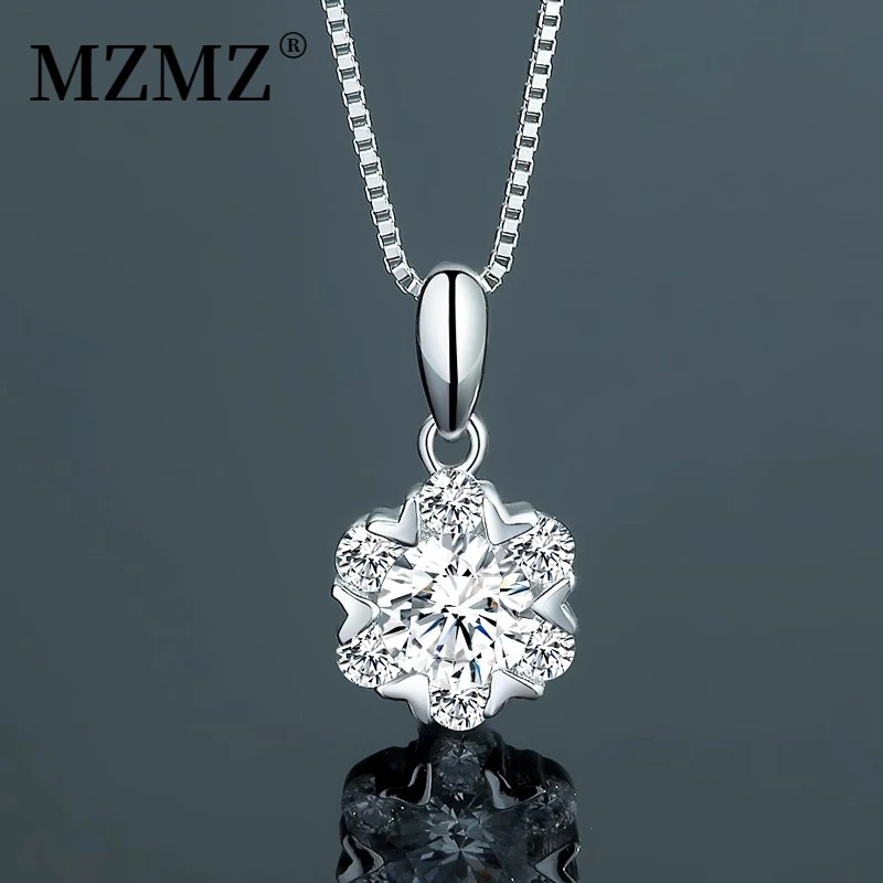 MZMZ轻奢雪花项链女轻奢小众浪漫吊坠生日礼物送女朋友七夕情人节
