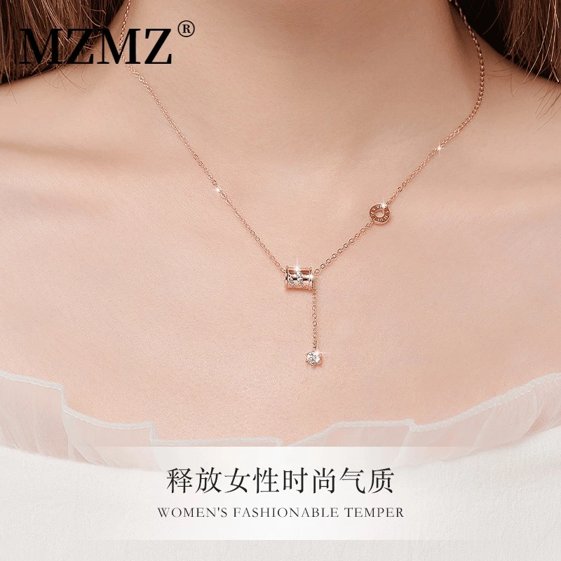 MZMZ轻奢饰品经典小蛮腰项链女时尚首饰生日礼物送女友七夕情人节