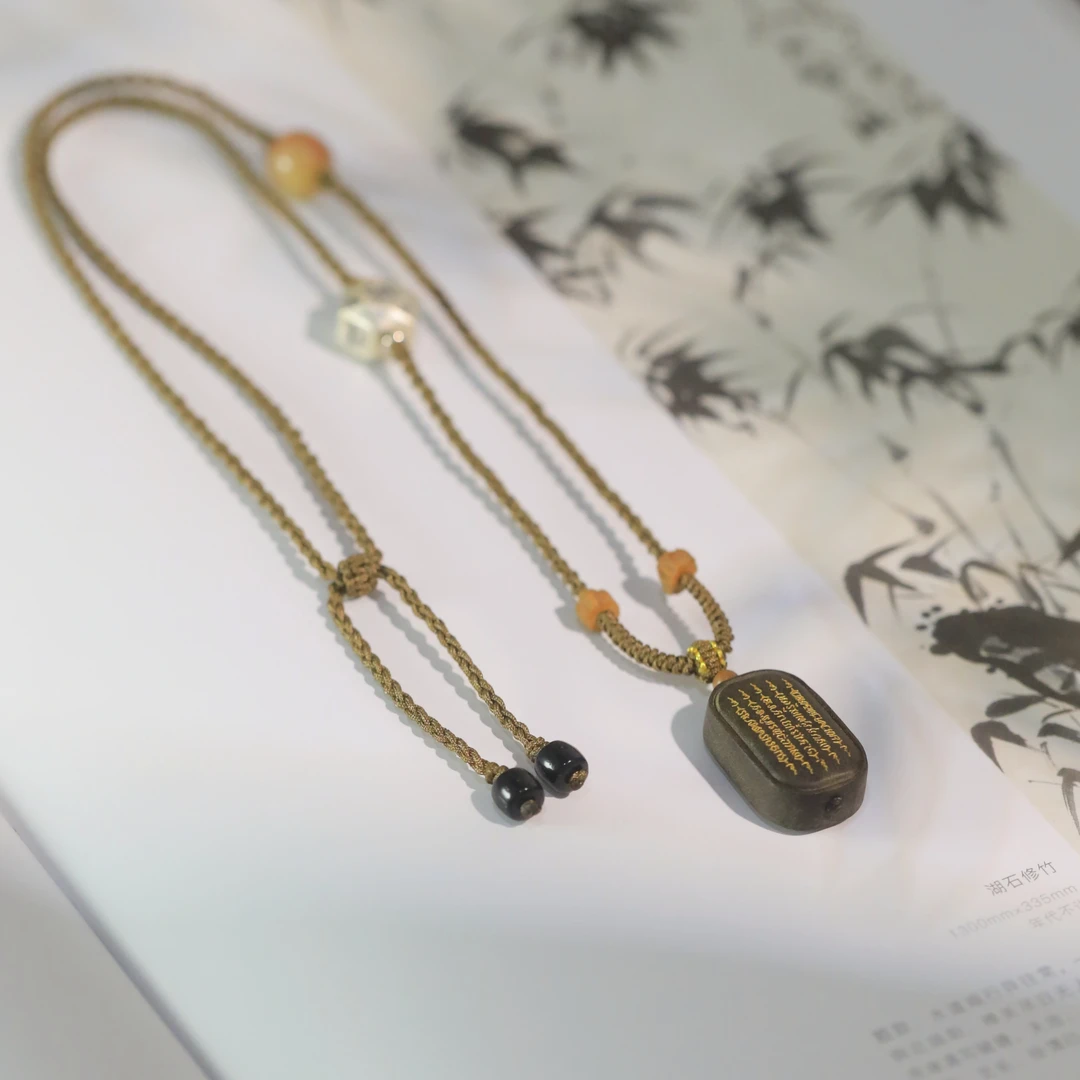 麦麦【愿安予】天然老山檀阴沉五条 项链 多样性发货其一q