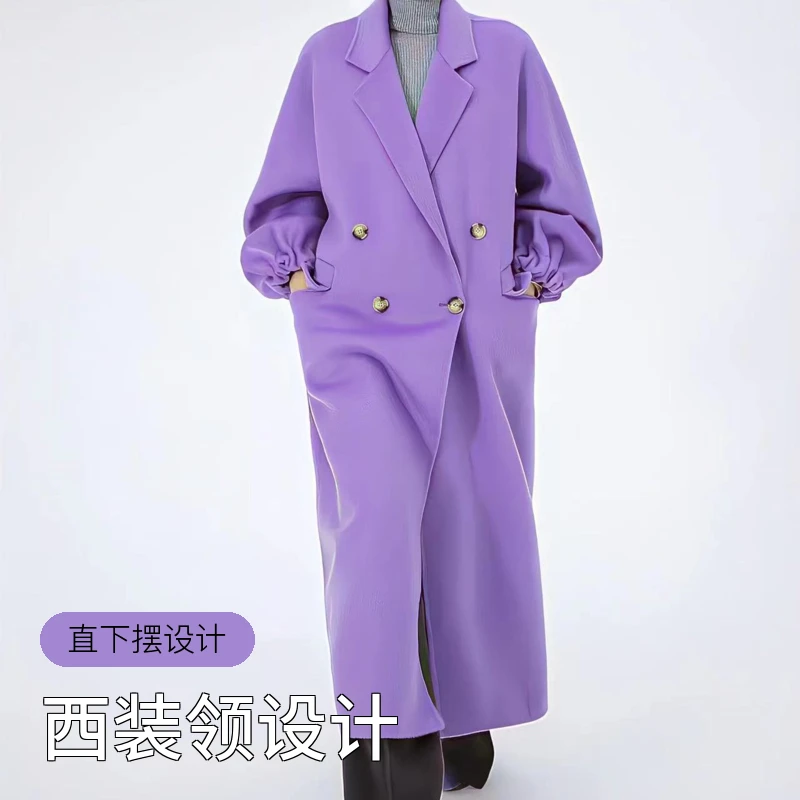 张姐甄选宽松高级时尚休闲百搭中长款网红韩版潮流秋冬气质大衣