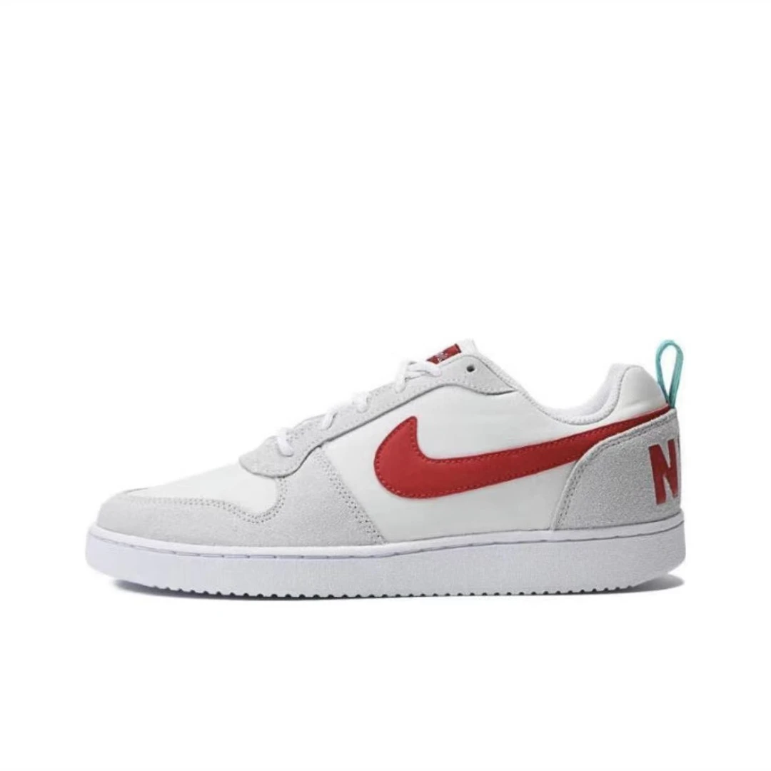 NIKE/耐克【特价断码】Court 低帮休闲板鞋 百搭舒适复古 白红米色
