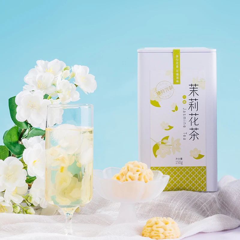汉口老品牌茉莉花茶优选春茶原料香气醇正滋味鲜爽唇齿留香工艺