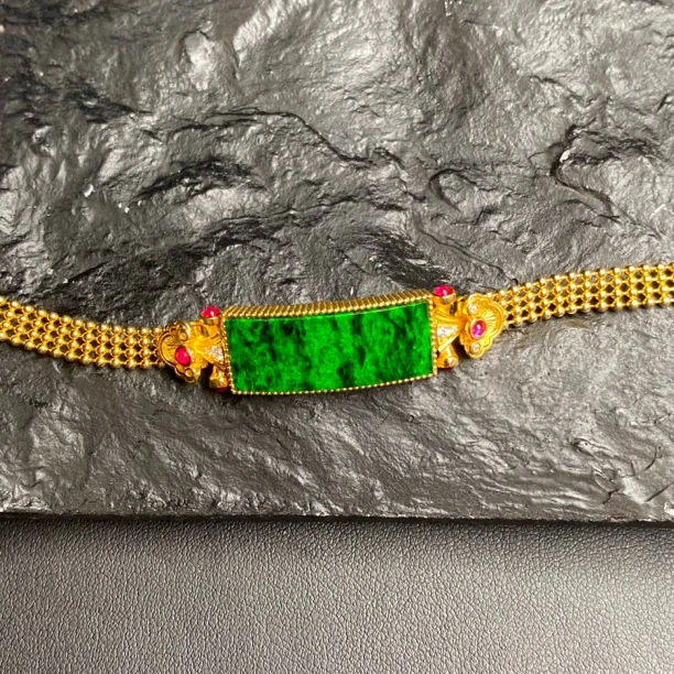 天然翡翠A货手链