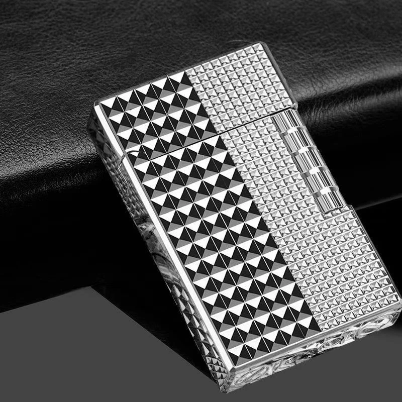 新款朗声打火机充气男士高档网红复古金属砂轮明火送男友礼物批发