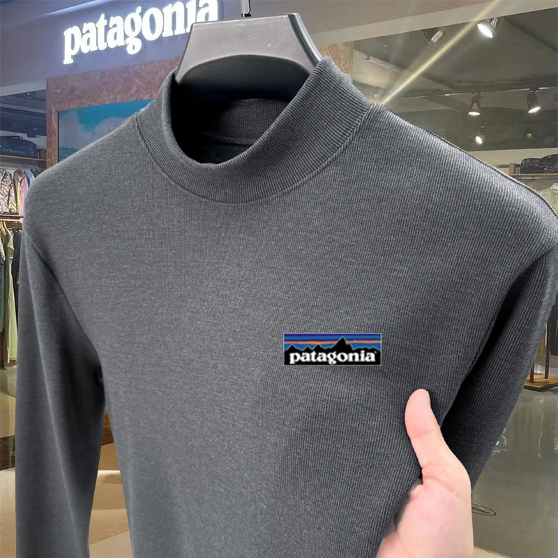 Patagonia/巴塔哥尼亚户外运动T恤秋冬抓绒保暖长袖半高领打底衫