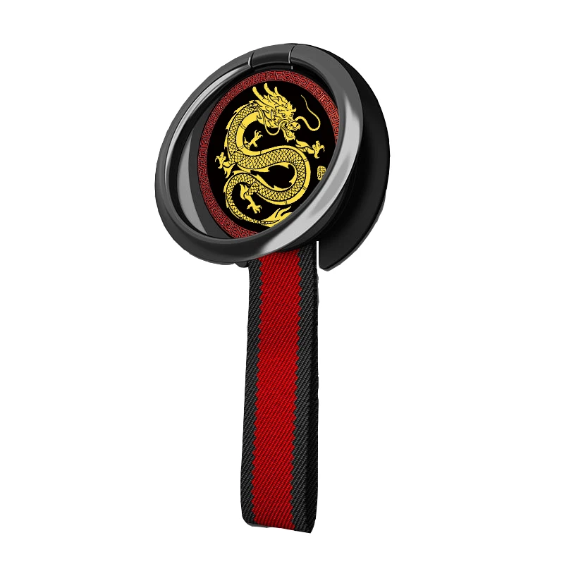 iHod无线充电磁吸手机挂绳四指环扣编织手腕挂绳宽款手机指环扣