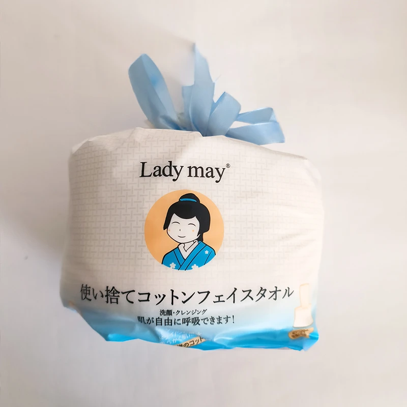 ZB日本ladymay EF纹加厚纯棉洁面巾洗脸巾 100枚 8090