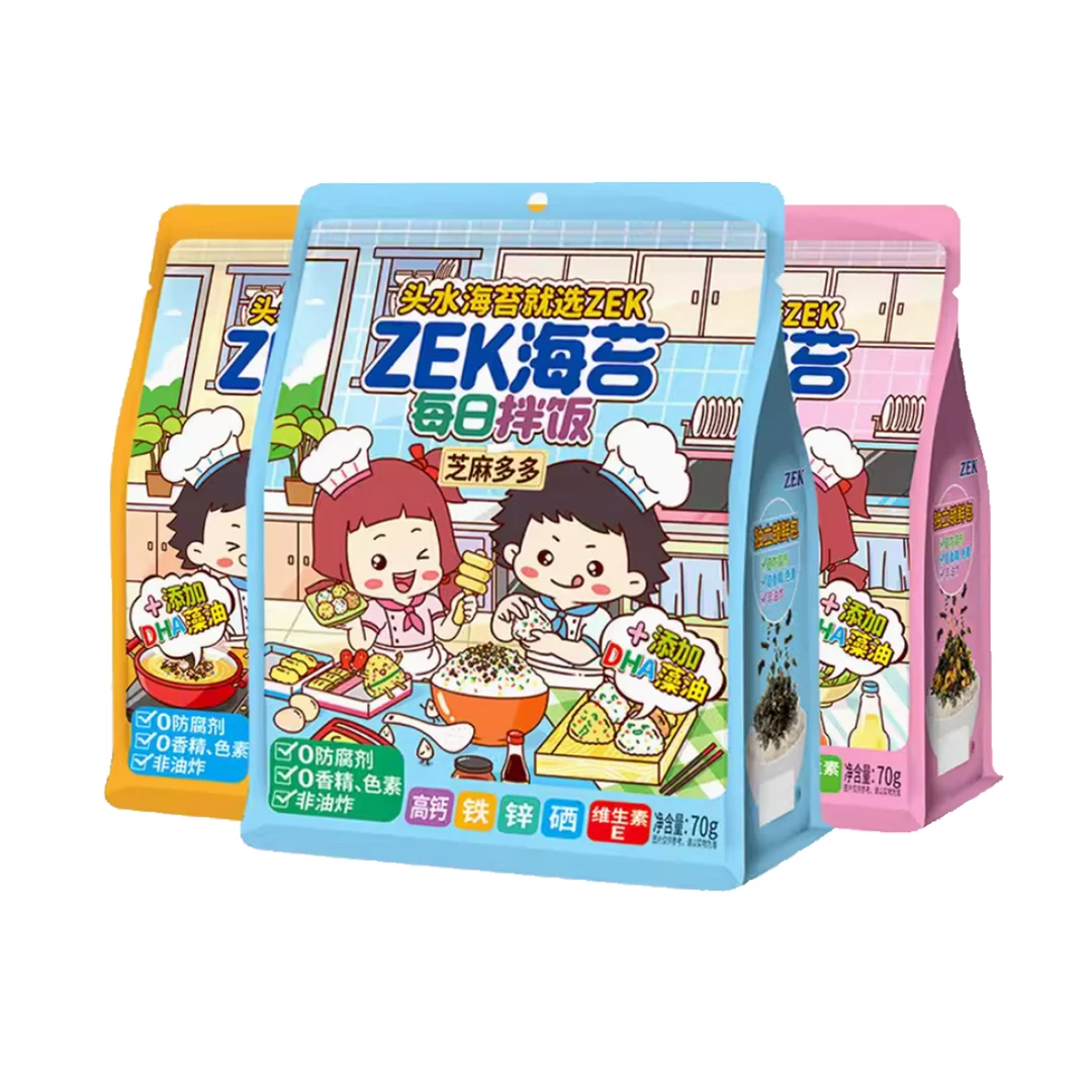 ZEK每日拌饭海苔芝麻蔬菜拌饭肉松味海苔碎70g 0082