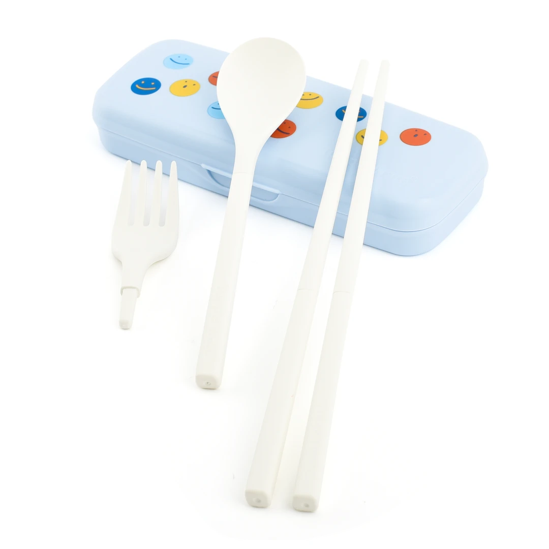 特百惠 依可筷乐盒 塑料便携餐具 男女士旅行筷子勺子叉子