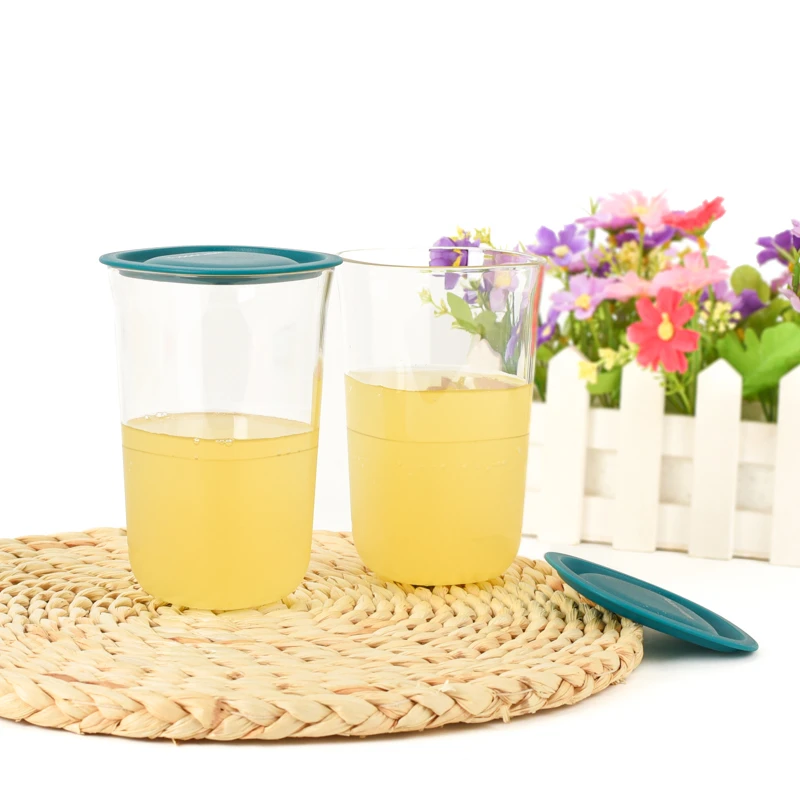 特百惠 400ML清莹冷饮杯 家用办公室水杯饮料杯 耐高温水杯