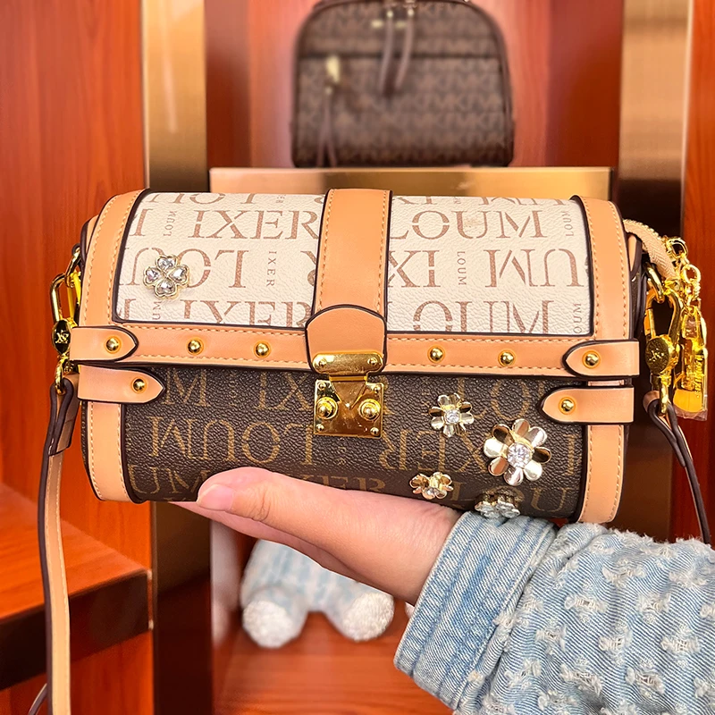 轻奢百搭潮流迷你小手机包单肩印花斜挎包