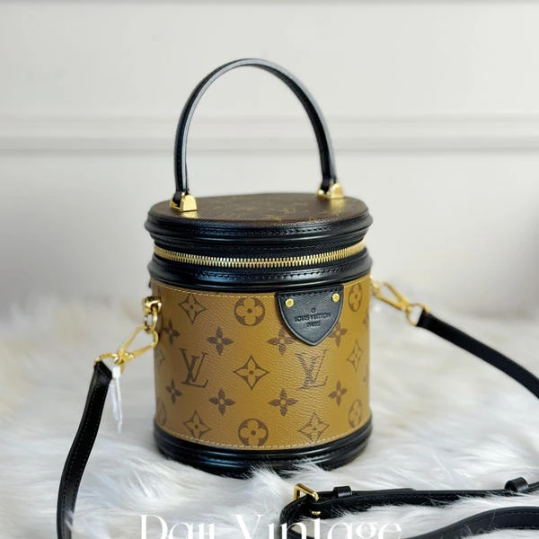 大吉中古/LV老花发财桶手提斜挎包