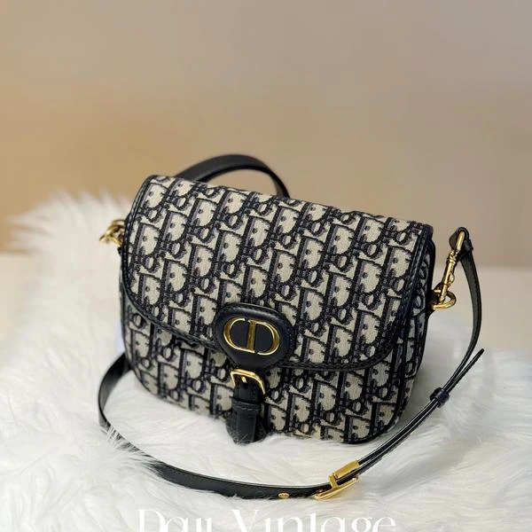 大吉中古/Dior迪奥老花刺绣中号bobby斜挎包