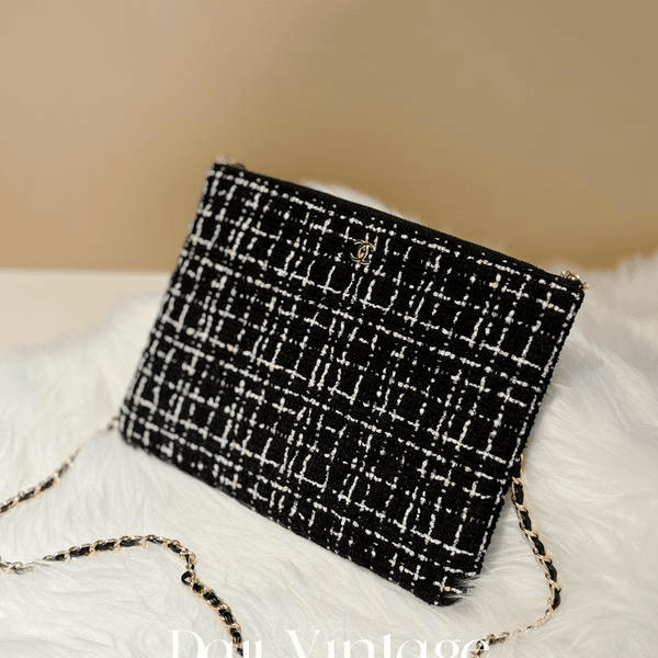 大吉中古/Chanel花呢手拿包