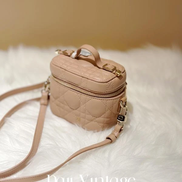 大吉中古/Dior迪奥藤格纹化妆盒斜挎包