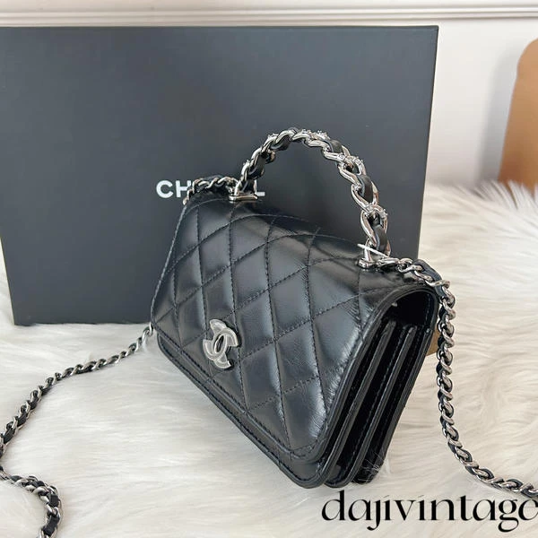 大吉中古/Chanel香奈儿23K水钻风琴包