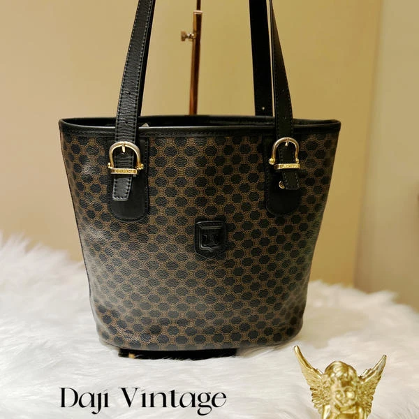 大吉中古/Celine瑟琳黑老花单肩包