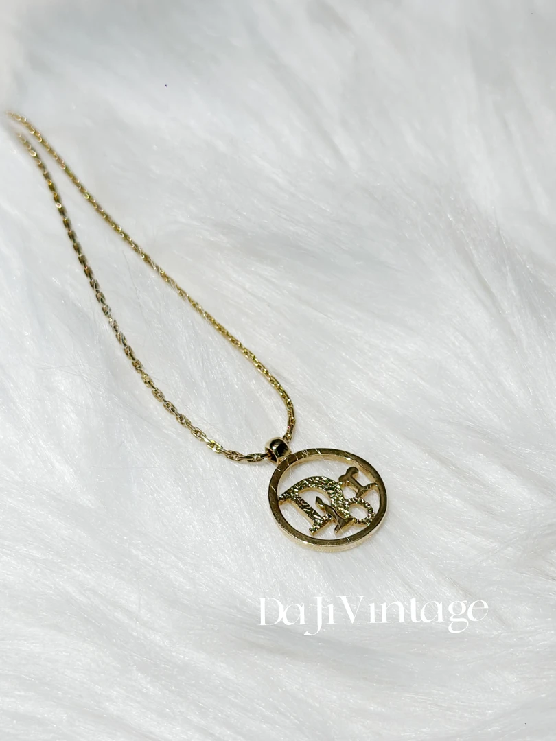 99新 DIOR/迪奥 大吉中古/dior迪奥大logo项链